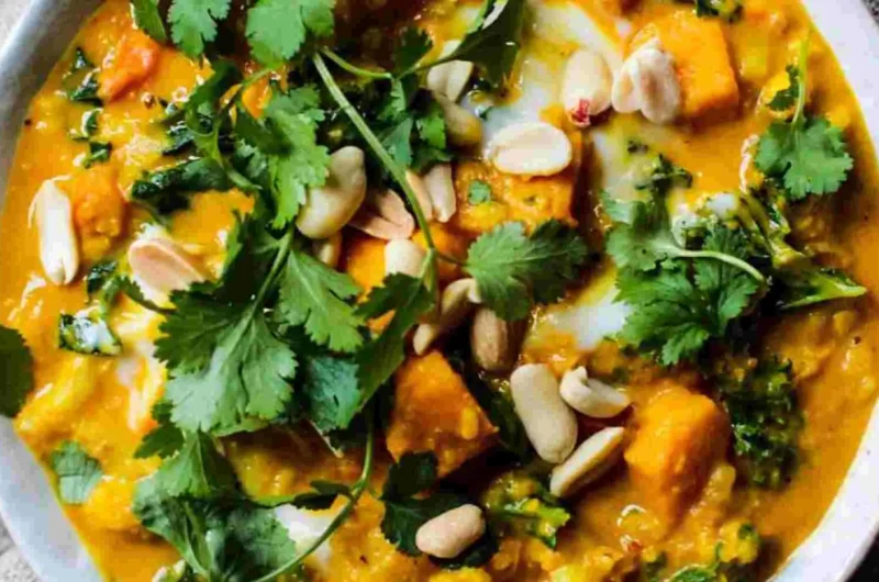 How to cook Sweet Potato and Peanut Curry: