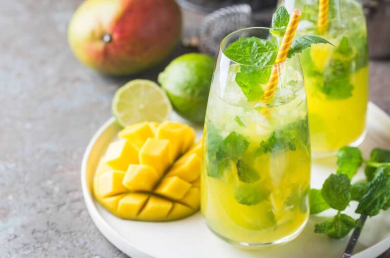 Lets prepare refreshing Mango Mojito Recipe: